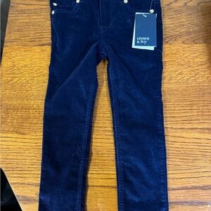 Kids Navy Adjustable Waistband Pants